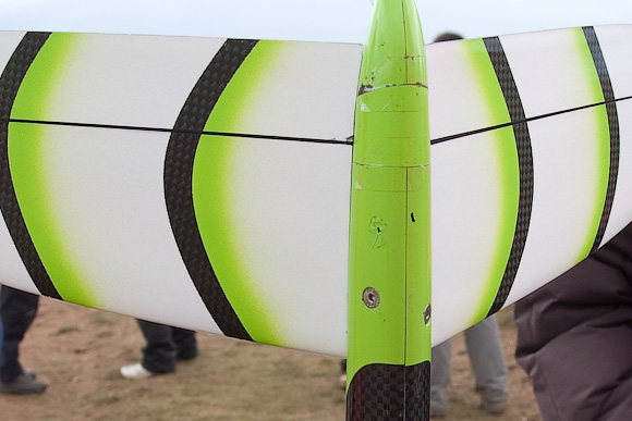 Martinet back end. Note flush Allen bolts securing tailplane halves.