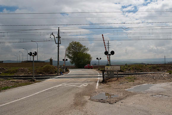 F-C stands for ferro carril, or railway. Not 'football club', even if underneath it says Madrid - Barcelona.