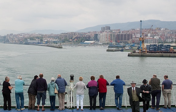 Leaving Bilbao on the Pride of Bilbao