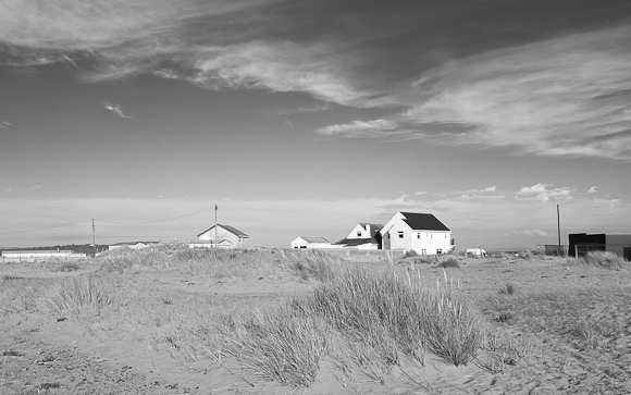 Behind the beach