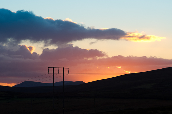 AFTER HOURS:Just after sunset, from the road to Strines