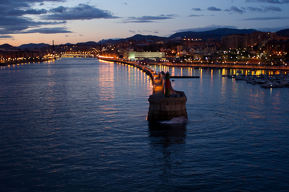 Approaching Bilbao (shot from the ferry)