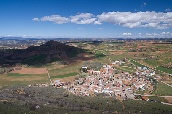 El Colmillo, La Moo's sister hill, shot from the top of La Muela.