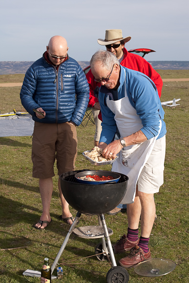 Back to business. Vic's barbecue came in very handy.