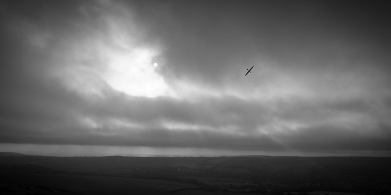 A high performance plank being flown by one of the German pilots after the competition. The wind had increased to about 30 mph by then.