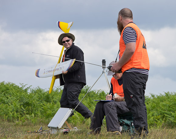 John Treble waiting for the go-ahead to launch for Mark