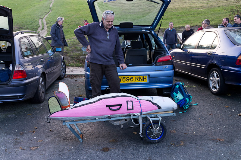 Tony Richardson with his model cart