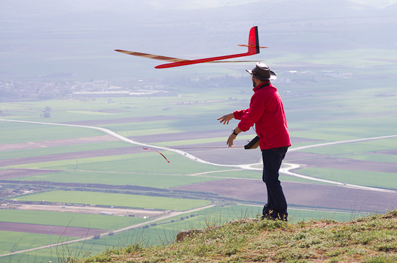 FUN FLYING: Gerardo Plaza launching during a sport session