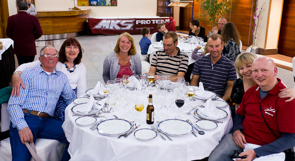 At the banquet in the Tryp hotel