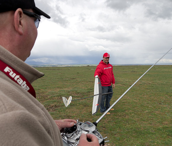 Espen on the sticks with Inigo Herrera's Mojito. Espen was awaiting delivery of his own Mojito with new lighter tail.