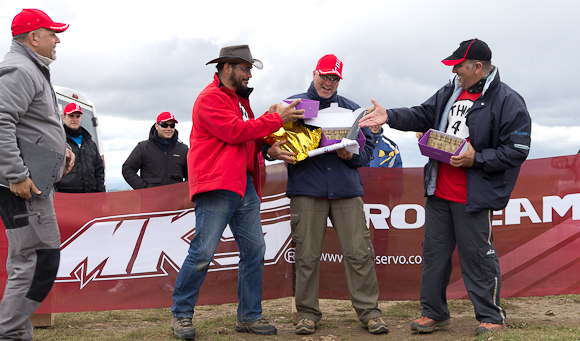Gerardo (runner up), Andreas (winner) and Andoni (third)