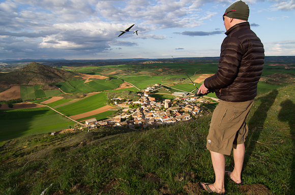 Kevin inverts his Voltij in the evening light.