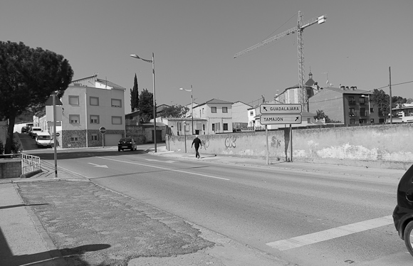 Road junction, Humanes.