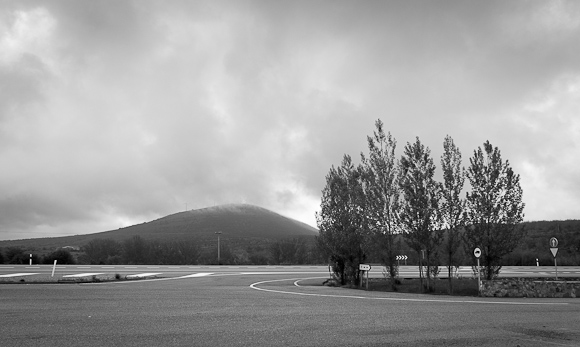 View from petrol station on the way to visiting Inaki.
