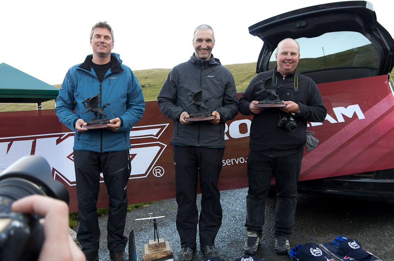 Winning team Bubble from Norway. L-r Bjorn Tore Hagen, Dag Skoglund and Espen Torp