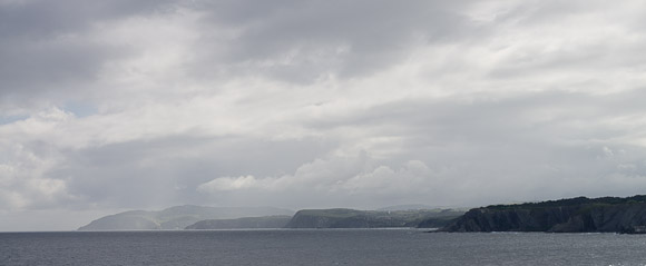 The cliffs North East of Bilbao, from the ferry