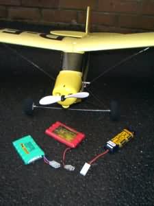 Various battery packs were tried