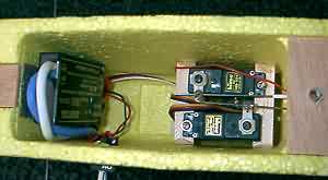 Hitec servos with speed controller behind