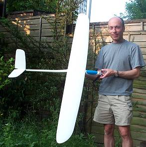 Completed model after test flights